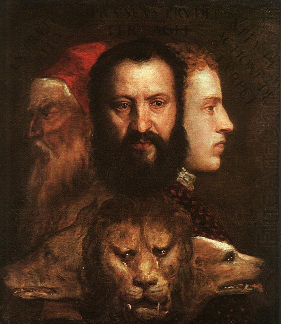  Titian Allegory of Time Governed by Prudence china oil painting image